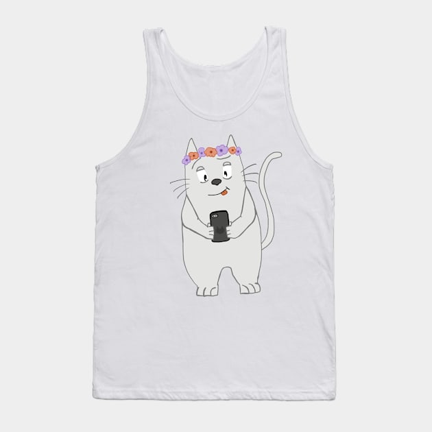 Snapcat Tank Top by joshcooper